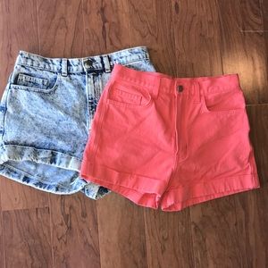 2 Pair of American Appearel Shorts sz 29